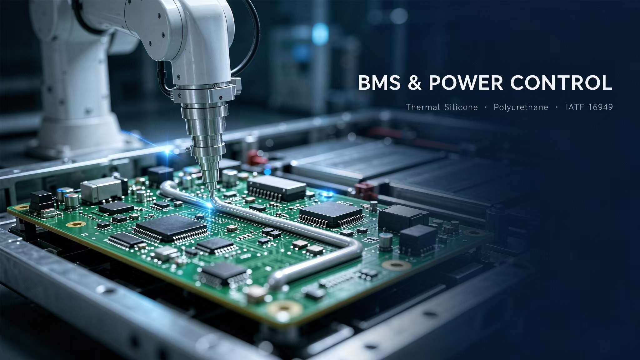 BMS & Power Control — Thermal Silicone · Polyurethane · Quality Control