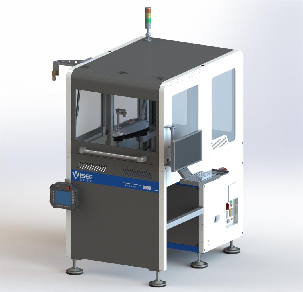 G300-T5 Inline Robotic 5-Axis Belt-Conveyor Dispensing System — JCX equipment catalogue