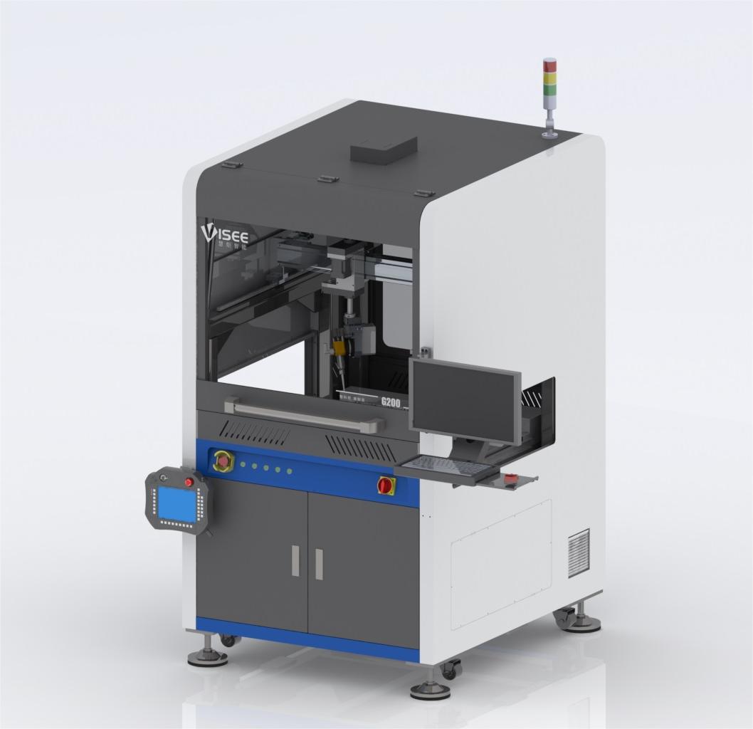 G200-F5 Inline Cartesian 5-Axis Rail-Conveyor Dispensing System — JCX equipment catalogue